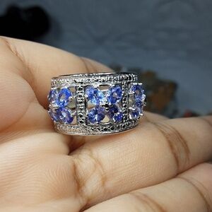 925 genuine Tanzanite ring.